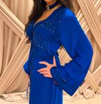 Marokkaanse jurk maat 36 met sieraden, tas en schoenen, Blauw, Ophalen of Verzenden, Zo goed als nieuw, Maat 36 (S)