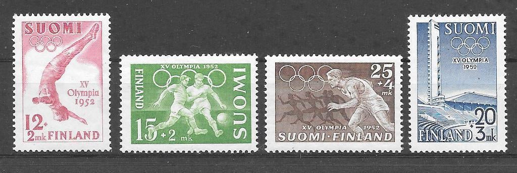 Finland 1951  Olympische Spelen, Verzenden, Finland, Postfris