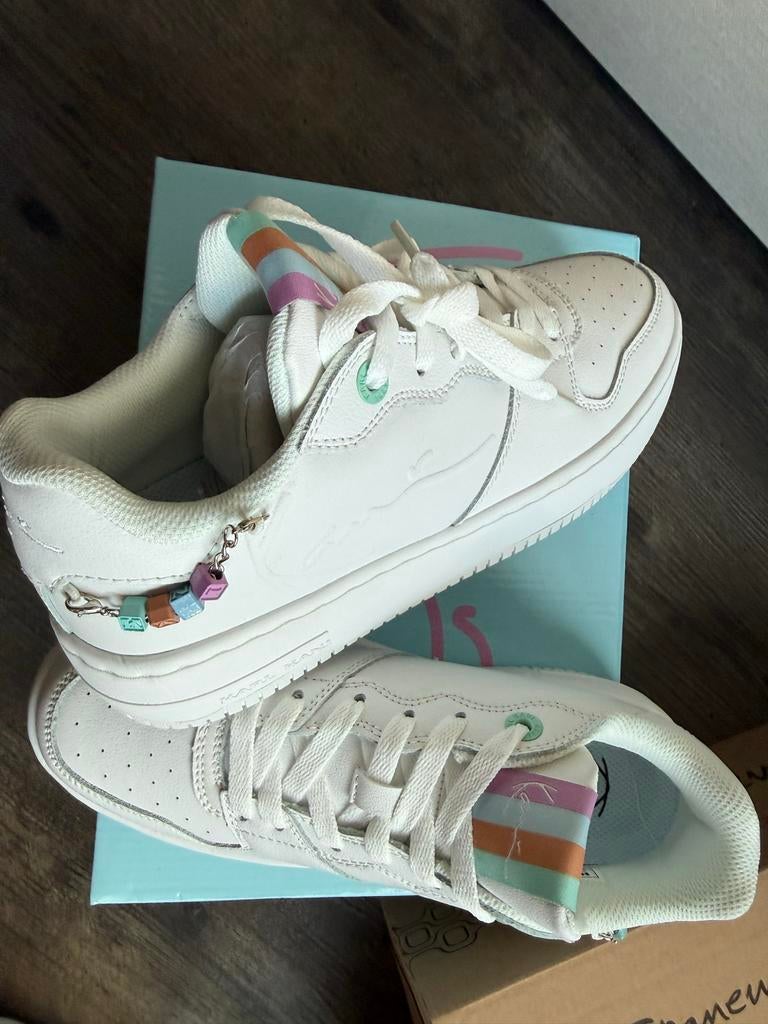 Karl Kani 89 PRM UP Logo sneakers, Kleding | Dames, Ophalen of Verzenden, Zo goed als nieuw, Wit, Sneakers of Gympen