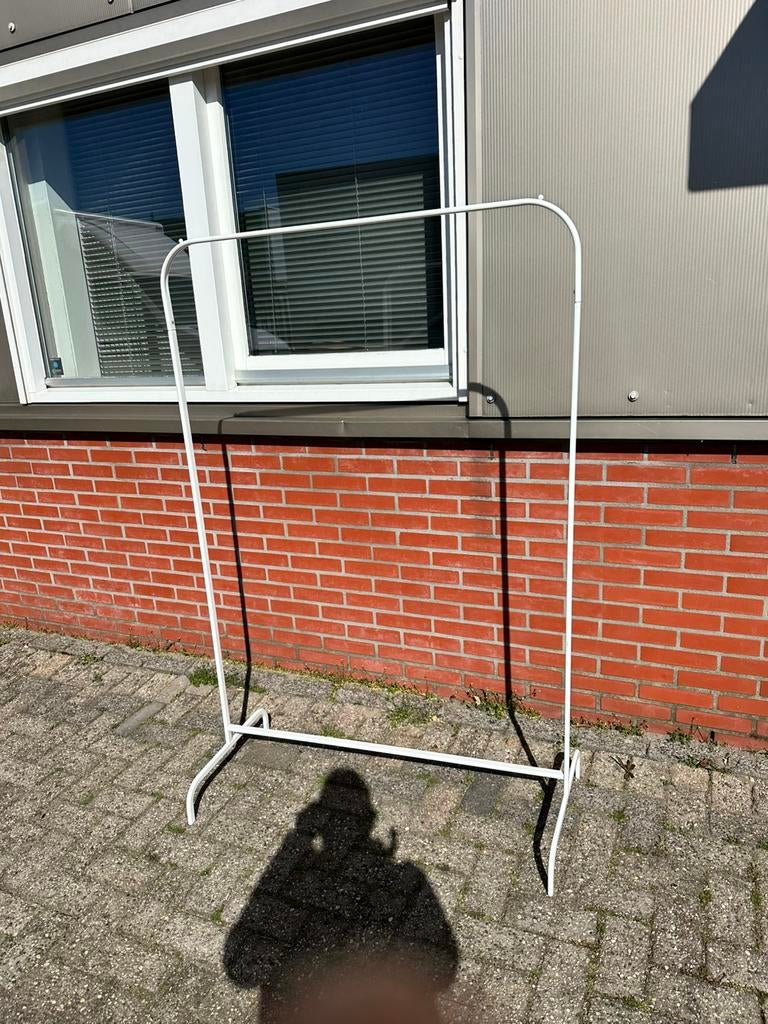 2 kledingrekken wit metaal, Ophalen of Verzenden, Zo goed als nieuw