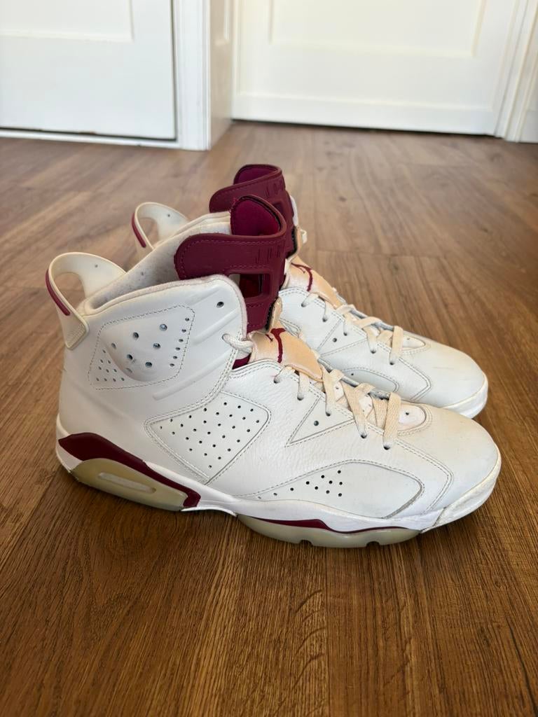Nike Air Jordan 6 Maroon maat 45, Sport en Fitness, Basketbal, Ophalen of Verzenden, Gebruikt, Schoenen