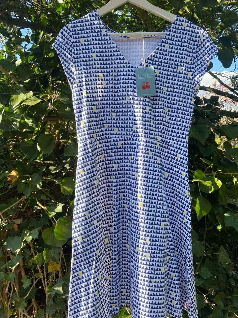 Leuke zachte jurk Froy & Dind mt M biokatoen, Kleding | Dames, Maat 38/40 (M), Verzenden, Wit, Nieuw
