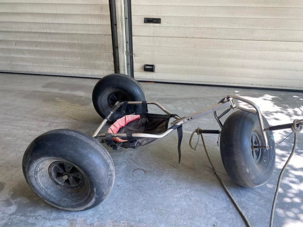 Kite buggy Peter Lynn met bigfoot wielen, Ophalen, Gebruikt, Vierlijns, Toebehoren