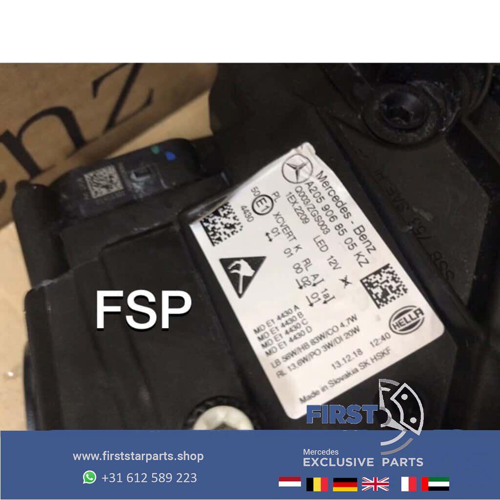 A2059064206 W205 FACELIFT KOPLAMP RECHTS LED Multibeam Merce, Gebruikt, -, Ophalen of Verzenden, -