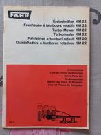 Onderdelenboek Fahr Turbomaaier KM 22, Ophalen of Verzenden, Gelezen, Tractor en Landbouw