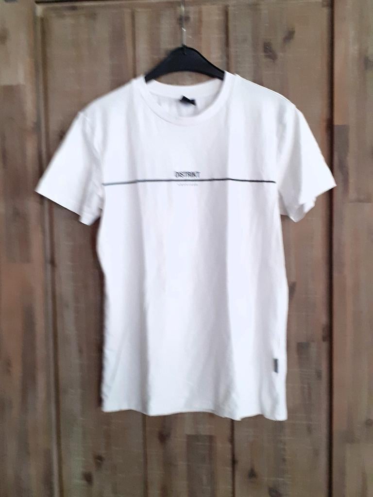 Shirt van Distrikt maat XS, Wit, Ophalen of Verzenden, Zo goed als nieuw, Distrikt Nørrebro