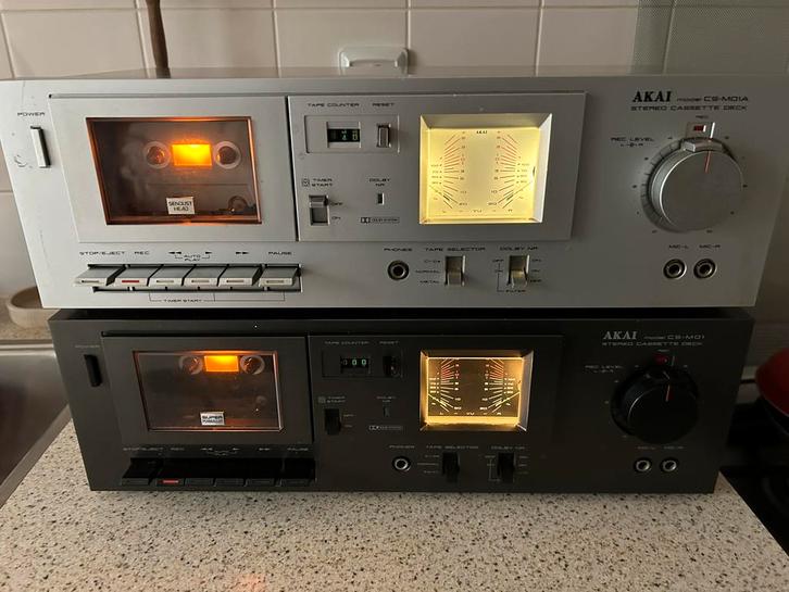 Akai stereo cassettedeck CS-M01A CS-M01, Audio, Tv en Foto, Cassettedecks, Enkel, Akai, Ophalen