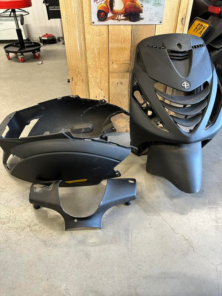 Sp kappen Piaggio zip mat zwart, Ophalen of Verzenden, Gebruikt, Kap, Piaggio