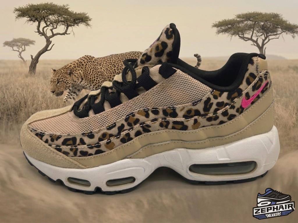 Nike Air Max 95 'Leopard' EU38 2018, Kleding | Dames, Colosseum 1, 1213 NL Hilversum, Nederland, Beige, Nike, Ophalen of Verzenden