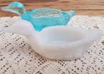 SALE Oud wit opaline eendje, Antiek en Kunst, Antiek | Glas en Kristal, Ophalen of Verzenden