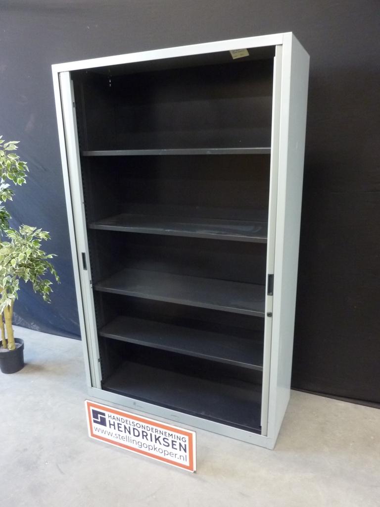Nette roldeurkast / kantoorkast vele aanwezig! archiefkast, Gebruikt, 100 tot 150 cm, Handelsonderneming Hendriksen, Ophalen of Verzenden