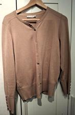 Fijn gebreid vest van Merk MICHA  Maat M, Ophalen of Verzenden, Zo goed als nieuw, Maat 48/50 (M), Bruin