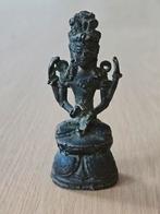 Antiek Bronzen Ardhanarishvara-idool beeld Panchaloha Shiva, Antiek en Kunst, Ophalen of Verzenden, Brons
