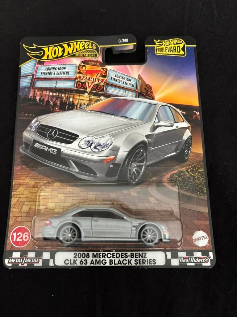 Mercedes benz clk63 amg black series hotwheels premium, Ophalen of Verzenden, Nieuw, Auto