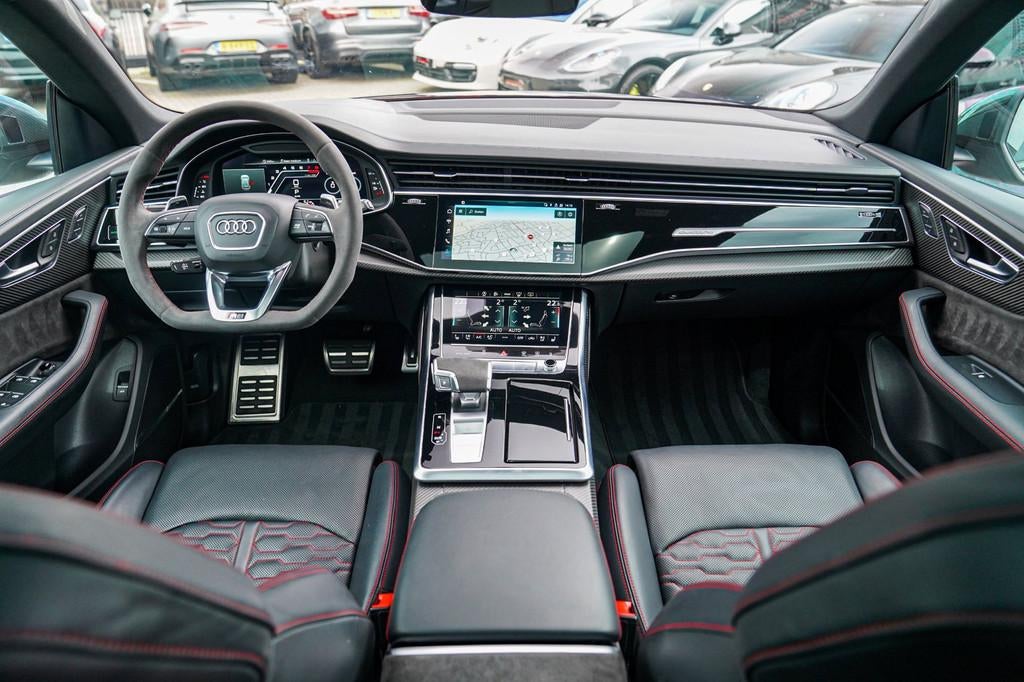 Audi RSQ8 4.0 TFSI RS Q8 Quattro | Massage | Carbon | Alcant, Auto's, Audi, Gebruikt, 600 pk, Zwart, Bedrijf