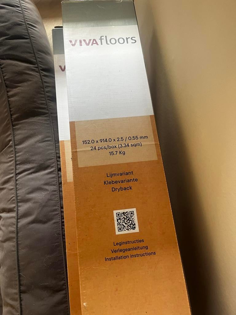 Restant PVC lijmvloer - ca. 16m2 - VIVAfloors, Ophalen, Kunststof, 50 tot 150 cm, Overige typen
