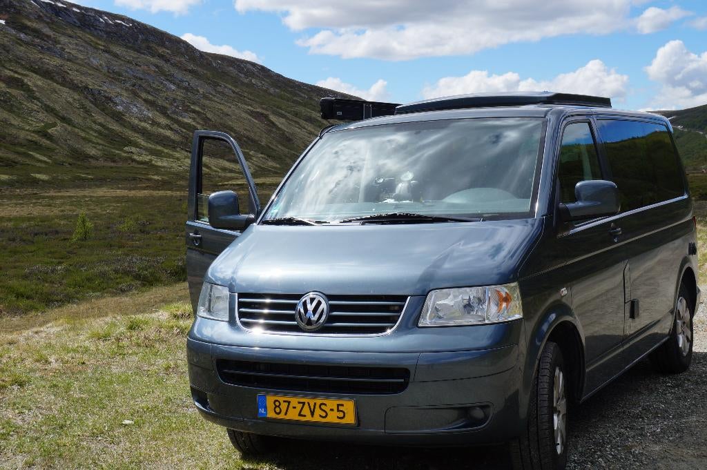 VolkswagenT5 Camper Transporter 2.5 TDI 131 pk, Caravans en Kamperen, Volkswagen, Luifel, Tot en met 2, Particulier