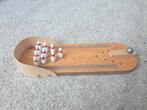 Mini Desktop Bowling - Houten Mini Bowling Game Set, Ophalen of Verzenden, Gebruikt, Rij- of Hobbelspeelgoed