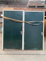 SCHUURDEUR MET KOZIJN (B119XH227), Doe-het-zelf en Verbouw, Gebruikt, 215 cm of meer, Buitendeur, Vouwdeur