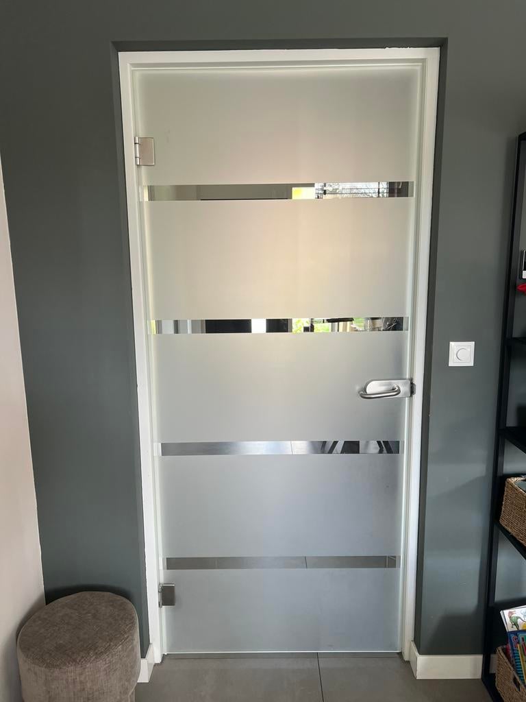 Binnendeur glas 93x211,5, Ophalen of Verzenden, Gebruikt, Binnendeur, 200 tot 215 cm
