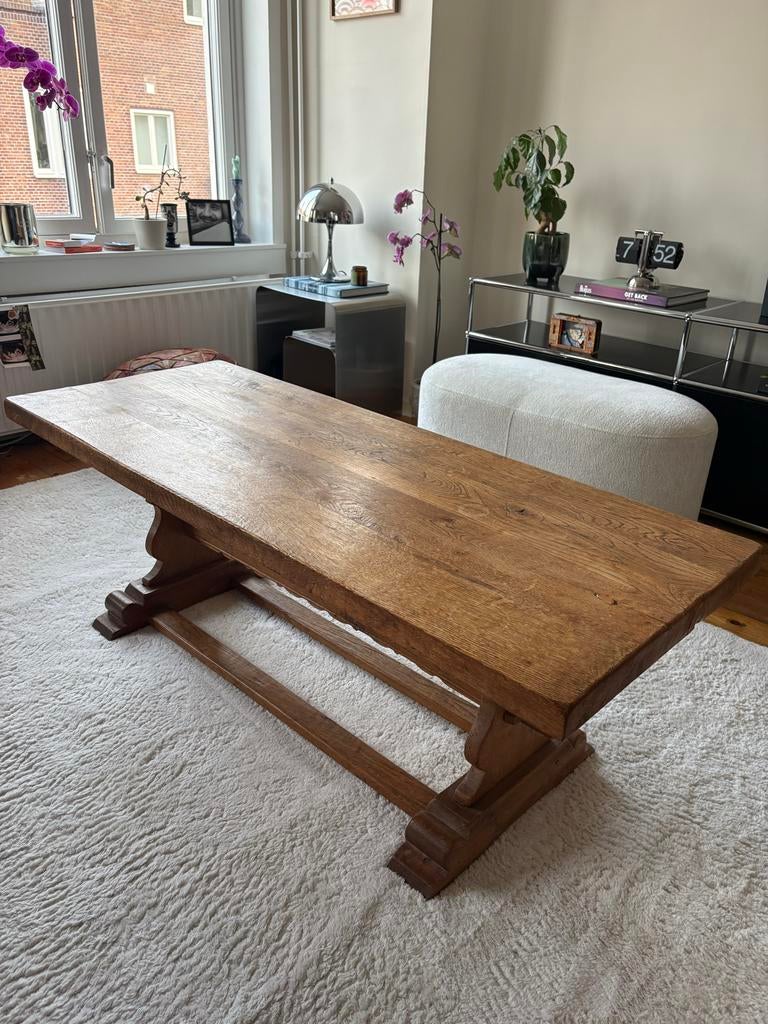 Vintage houten salontafel, Antiek en Kunst, Ophalen