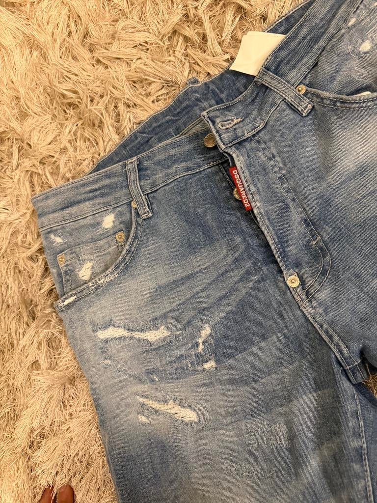 Dsquared2 Korte Spijkerbroek - Maat 50, Xx, Blauw, Xx, Nieuw