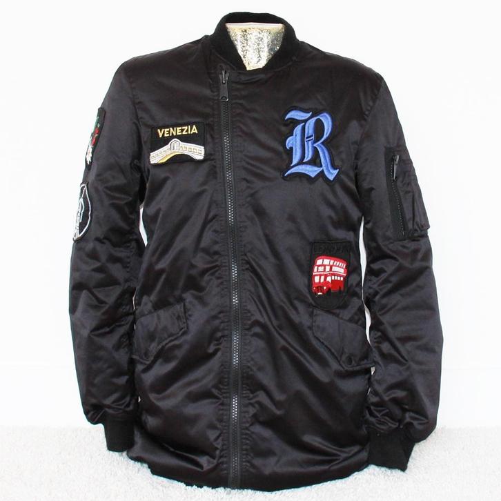 Zeer Mooie gevoerde Replay Jas (M) € 95,-, Kleding | Dames, Jassen | Winter, Zo goed als nieuw, Maat 38/40 (M), Zwart, Ophalen of Verzenden