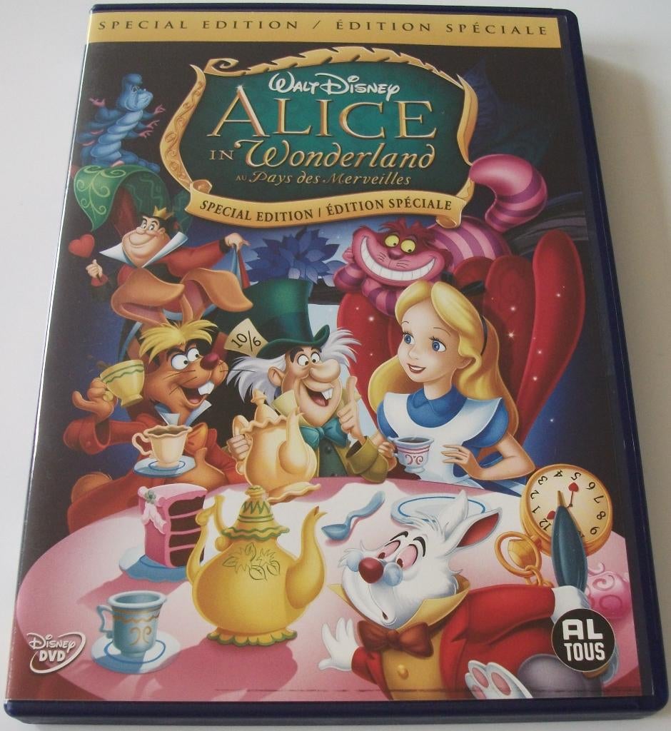Dvd *** ALICE IN WONDERLAND *** Walt Disney Classics 13, Avontuur, Alle leeftijden, Ophalen of Verzenden, Zo goed als nieuw