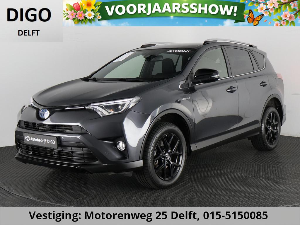 Toyota RAV4 2.5 HYBRID BLACK EDITION AUTOMAAT GARANTIE 6-202, Auto diversen, Schadeauto's, Automaat, 2494 cc, Hybride Elektrisch/Benzine
