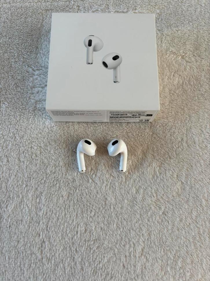 Originele Apple AirPods 3 L+R –Incl. Doos –Model A2564/A2565, Telecommunicatie, Mobiele telefoons | Oordopjes, Zo goed als nieuw