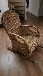 Rotan Schommelstoel - Comfortabel en Stijlvol, Ophalen, Gebruikt, Bruin, Eén