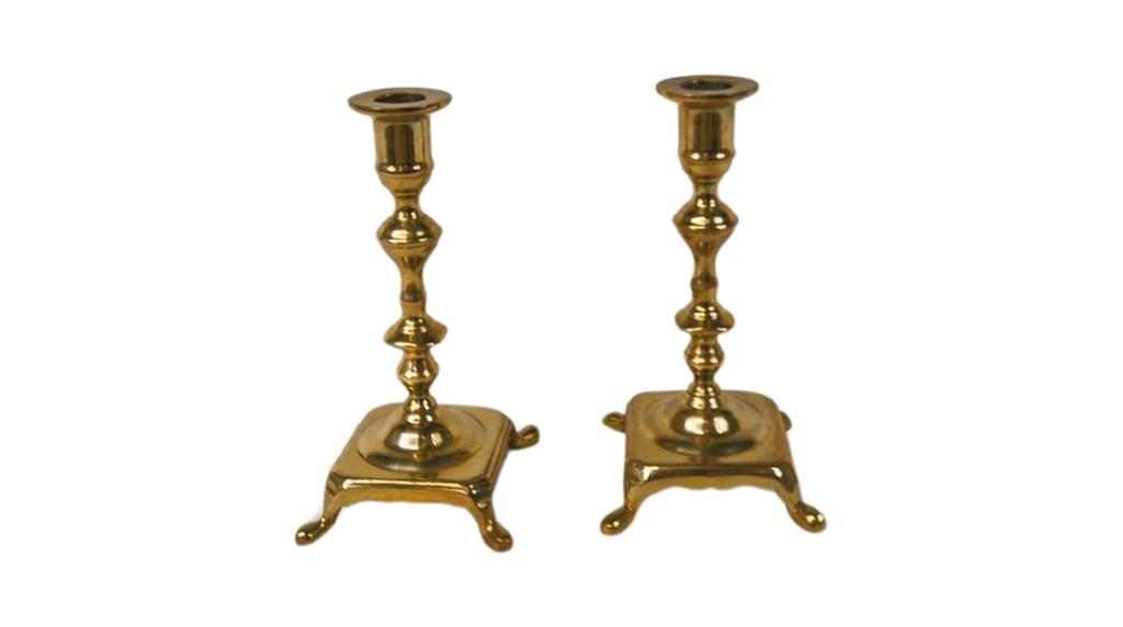 Vintage engelse kandelaars, Ophalen of Verzenden, Koper of Brons