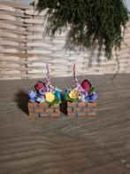 Kerstdorp mooie zelfgemaakte bloembakjes set kersthuisjes, Diversen, Kerst, Ophalen of Verzenden, Zo goed als nieuw