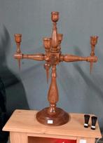 Mooie Kandelaar van bubinga hout., Ophalen of Verzenden