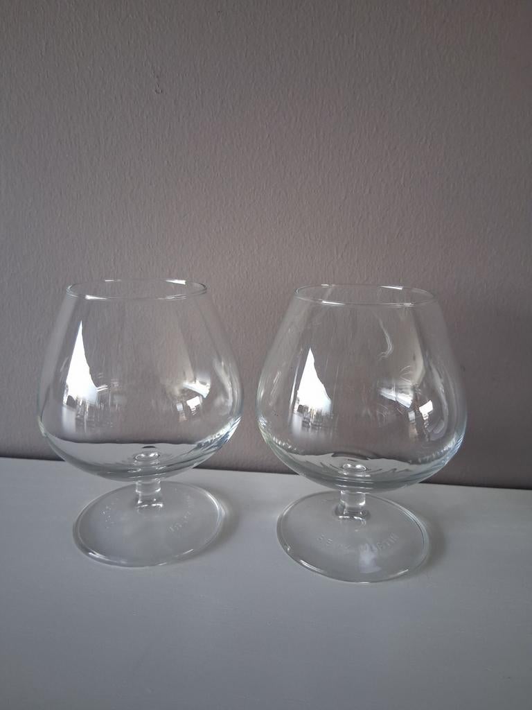 Remy Martin cognac glazen set van 2, Ophalen of Verzenden, Zo goed als nieuw, Overige typen