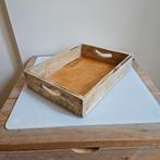 DIY sloophouten dienblad (39x38x7,5 cm), Ophalen of Verzenden, Zo goed als nieuw, Rechthoekig, Hout