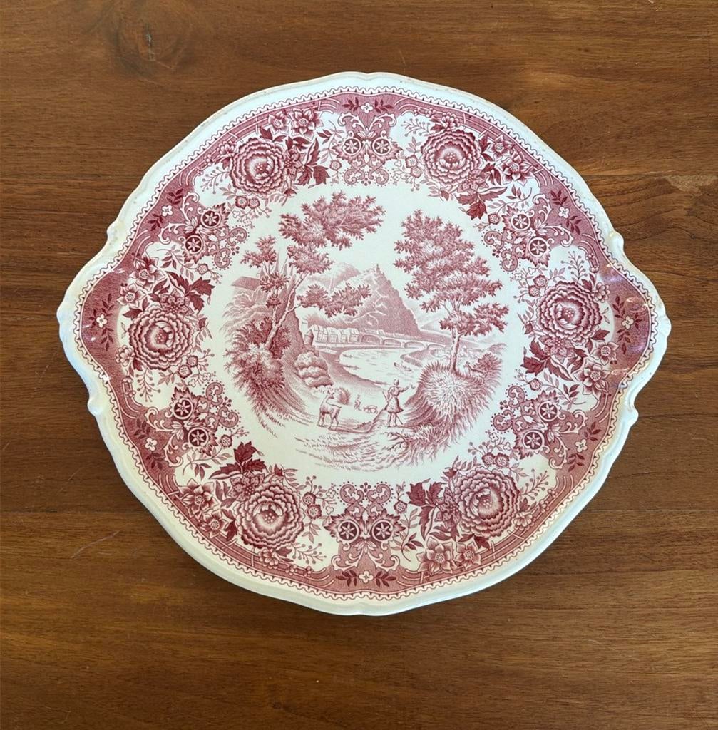 Villeroy & Boch Burgenland taartplateau met grepen, Huis en Inrichting, Ophalen of Verzenden, Overige stijlen, Porselein, Schaal of Schalen