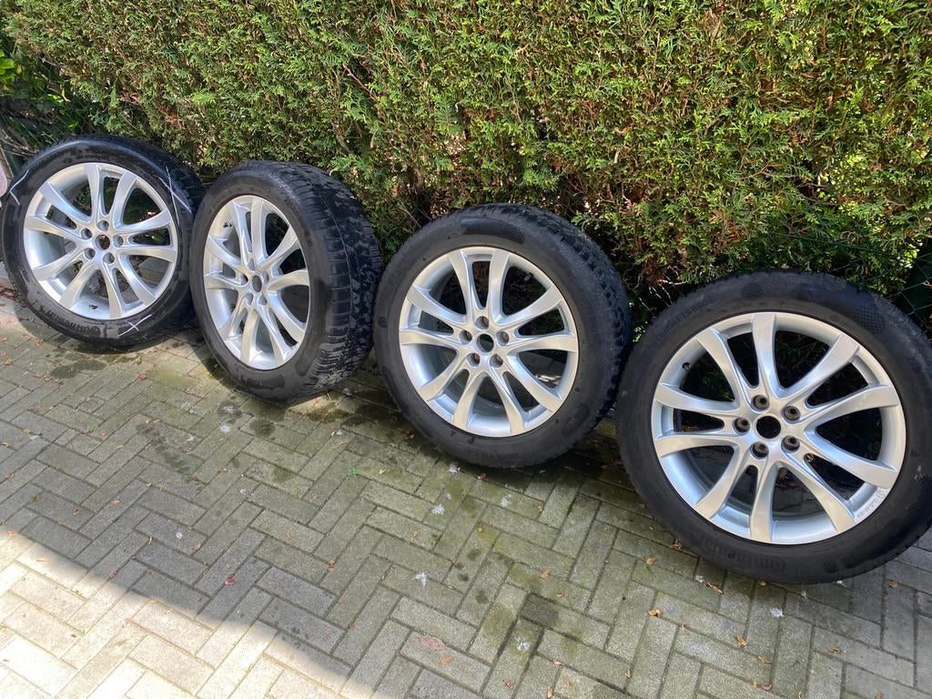 4 velgen met Winterbanden 225/55 R19, Auto-onderdelen, Banden en Velgen, Winterbanden, 225 mm, Ophalen