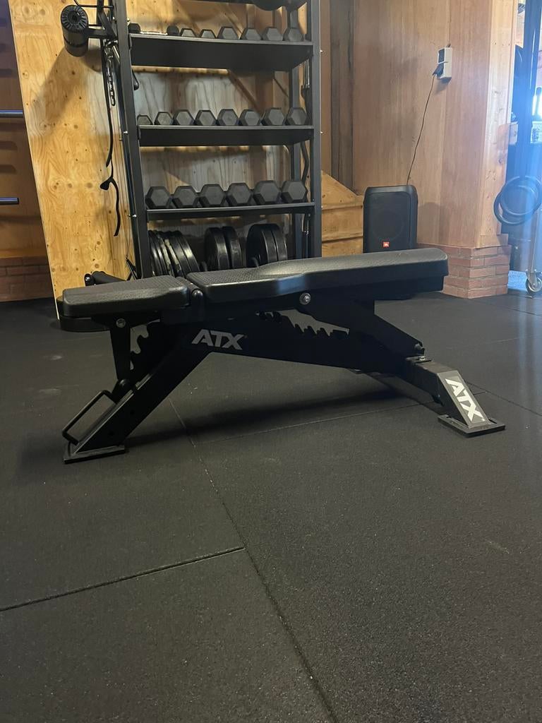 ATX MBX 760 SLIM fitnessbank versie 1.0 met 2.0 smalle pad., Huis en Inrichting, Ophalen, Zo goed als nieuw, Rechthoekig, Minder dan 50 cm