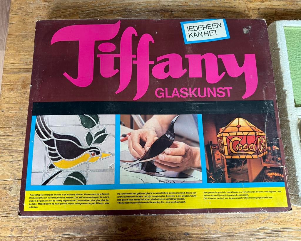 Vintage Tiffany Glaskunst Hobbyset - 1979, Ophalen, Zo goed als nieuw, X, X