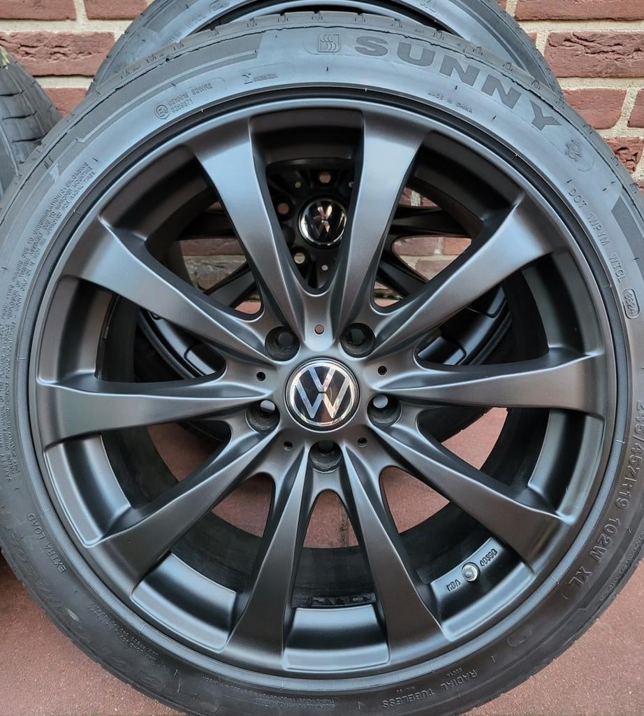 19 Inch VW T6 T5 velgenset met zomerbanden 5x120, Auto-onderdelen, Banden en Velgen, 19 inch, Banden en Velgen, Nieuw, Ophalen of Verzenden