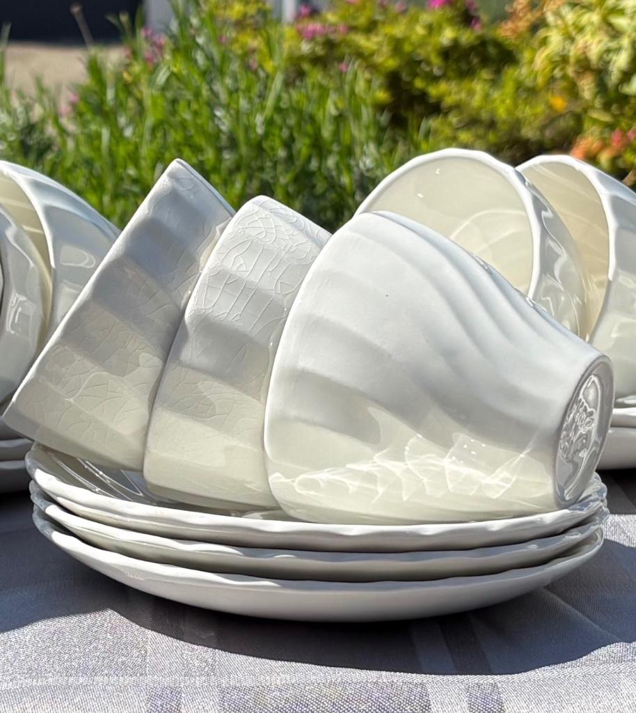 Theeservies Johnson Brother Regency Snowwhite, Ophalen of Verzenden