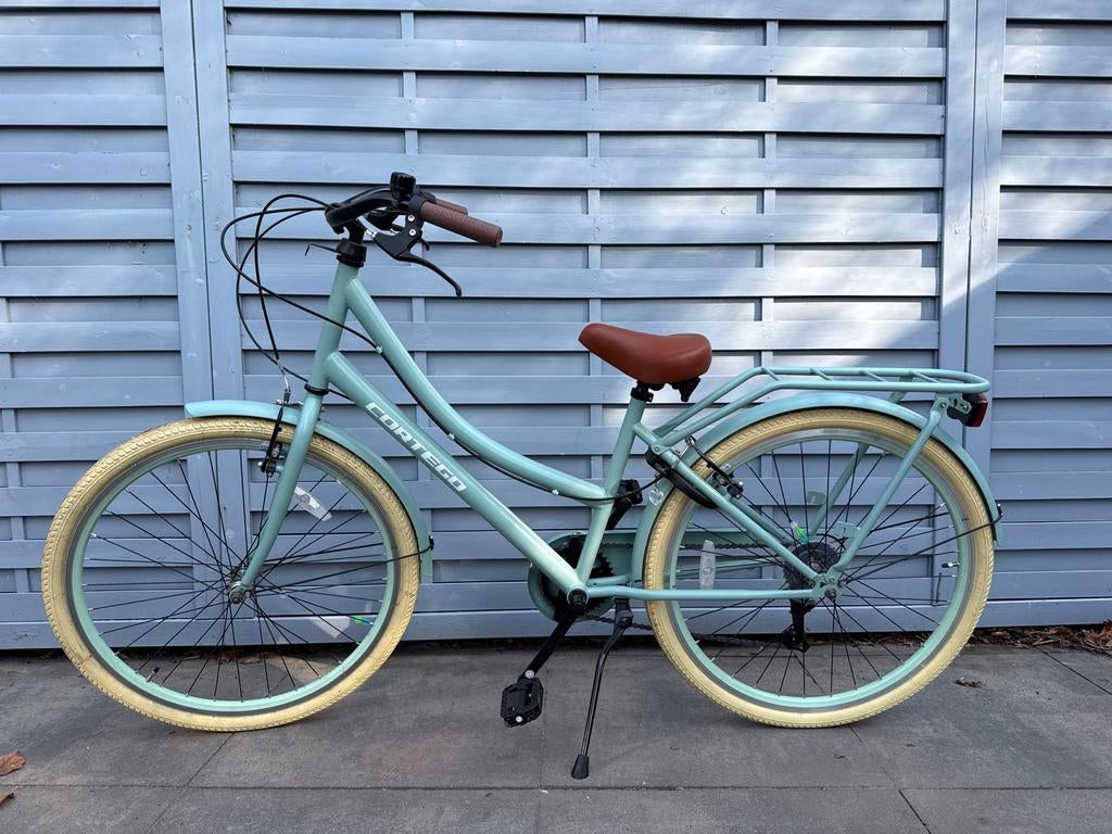 Cortego kinderfiets transporter, lichtgroen 26 inch, Ophalen of Verzenden, Zo goed als nieuw, 26 inch of meer, Versnellingen