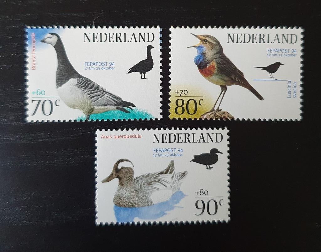 Nederland 1994 Vogels NVPH 1598-1600 postfris, Verzenden, Postfris, Dier of Natuur