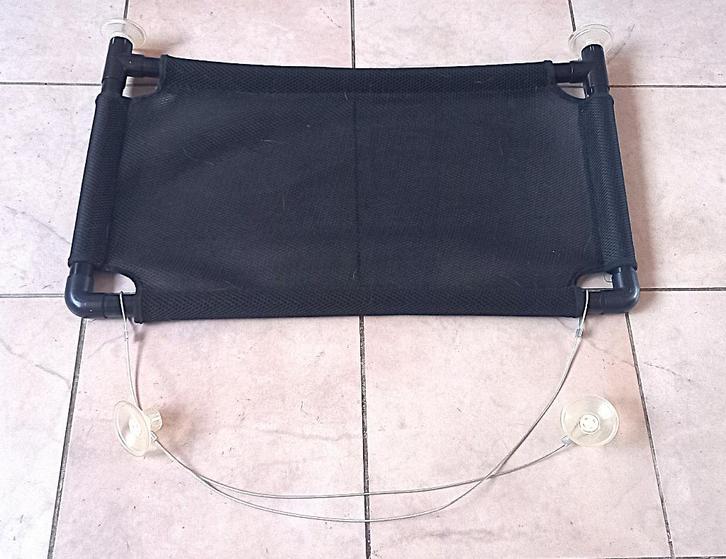zwarte katten hangmat voor aan het raam - 67x40 cm, Dieren en Toebehoren, Katten-accessoires, Ophalen of Verzenden