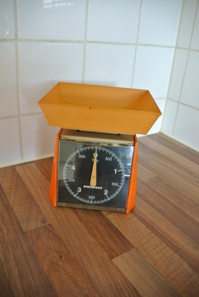 Retro keukenweegschaal Soehnle oranje, Ophalen of Verzenden