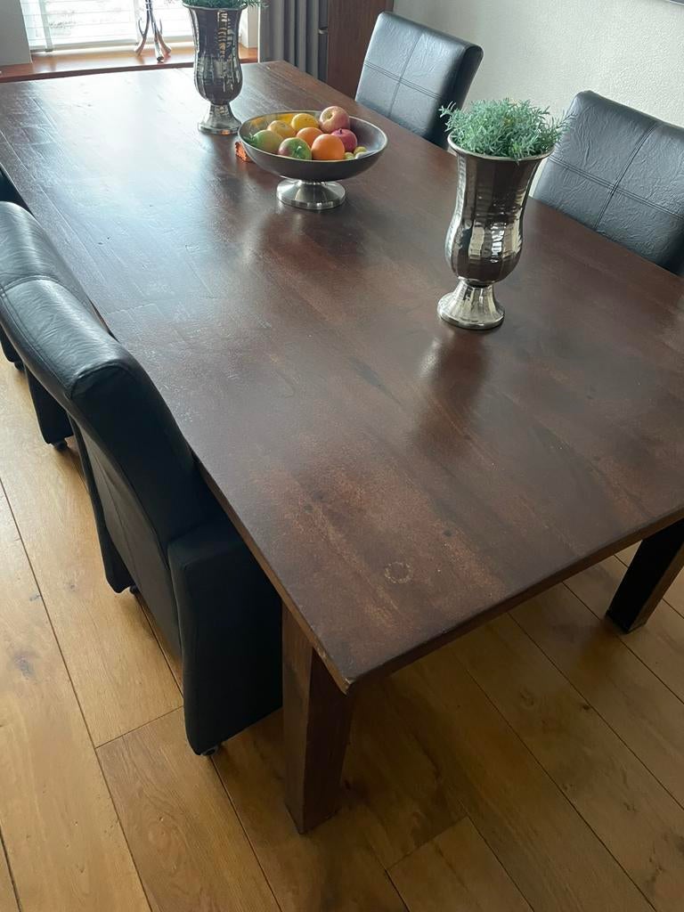 Eettafel, 200 cm of meer, Zo goed als nieuw, Rechthoekig, 50 tot 100 cm