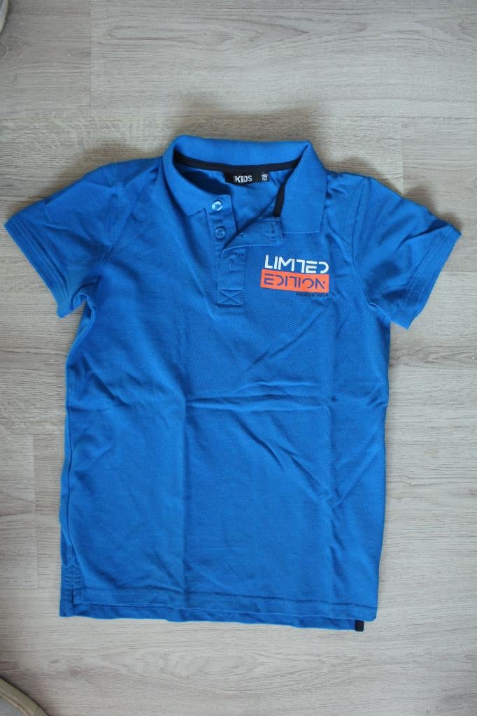 mooi blauw polo shirt maat 146  152, Kinderen en Baby's, Kinderkleding | Maat 146, Ophalen of Verzenden, Zo goed als nieuw, Jongen