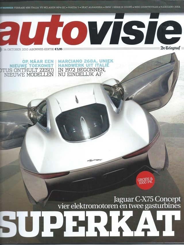 Autovisie 21 2010 : McLaren MP4 13C - Ferrari 458 Italia, Ophalen of Verzenden, Gelezen, Algemeen