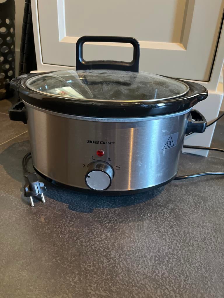 Silvercrest Slowcooker - Weinig Gebruikt, Witgoed en Apparatuur, Slowcookers, Ophalen, Timer, Zo goed als nieuw